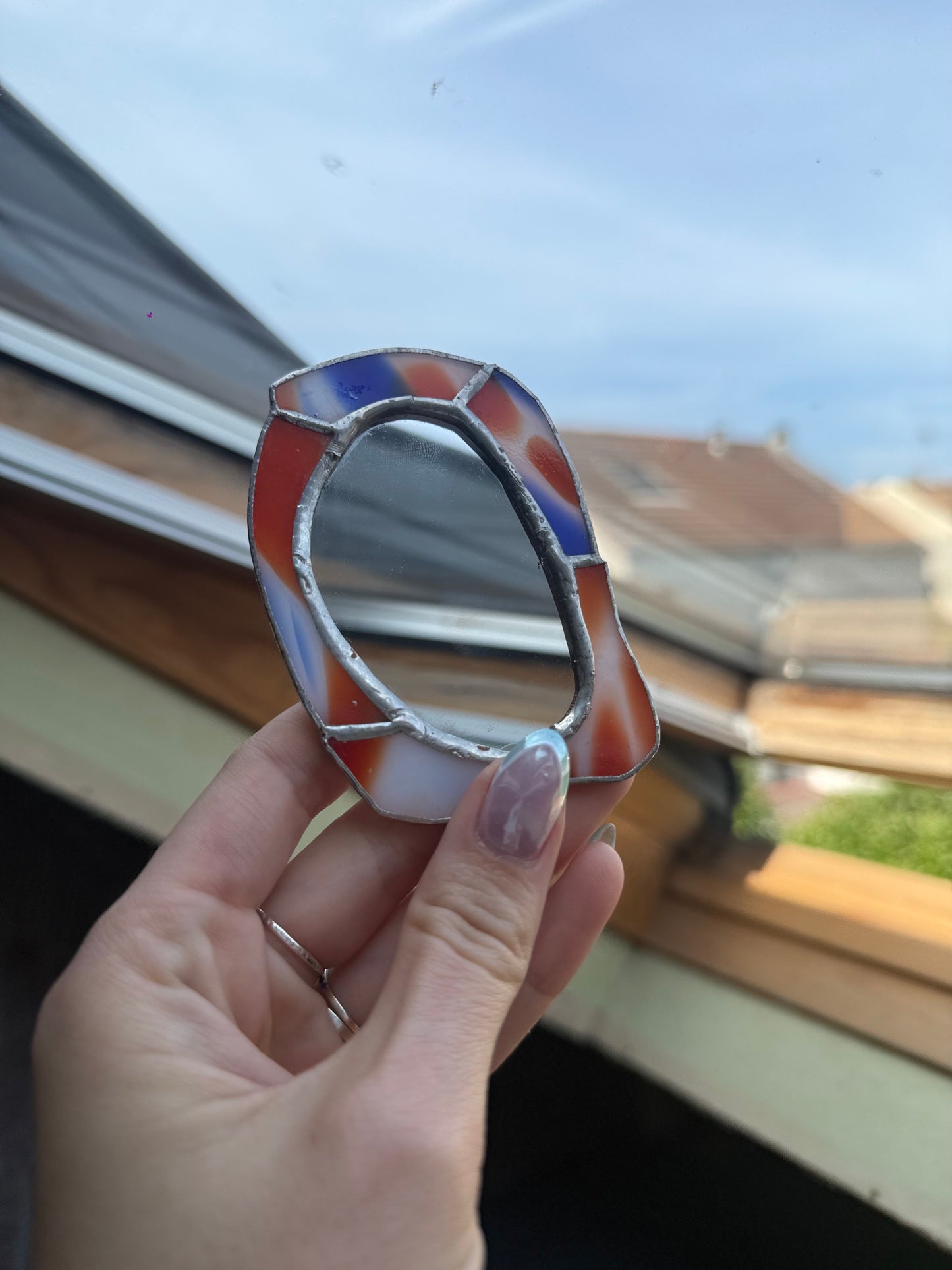 Miroir de poche écaillé