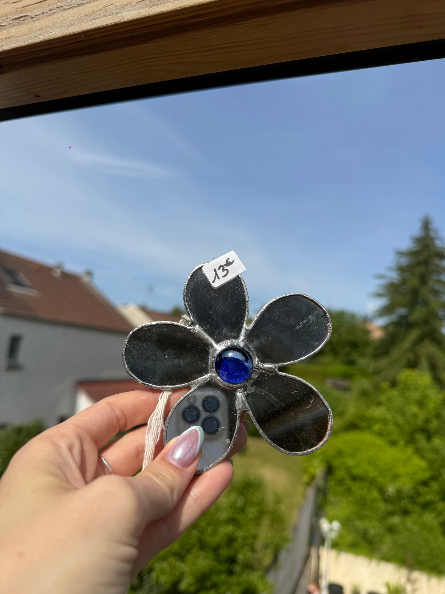 Attrape soleil (bouton bleu foncé)