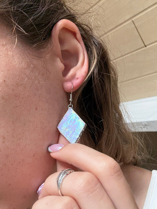 Boucle d’oreille rectangle