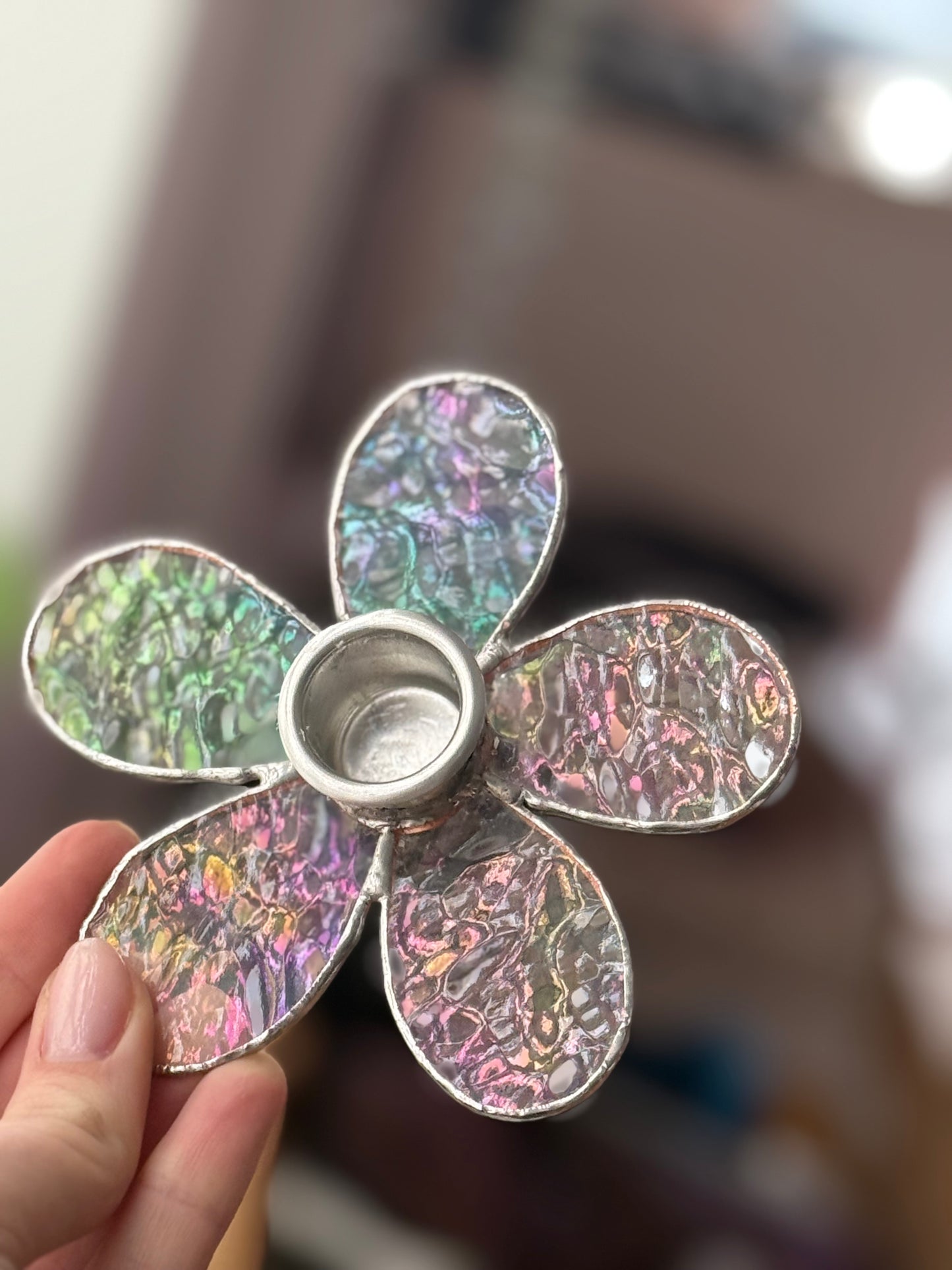 Bougeoirs écaille multicolore