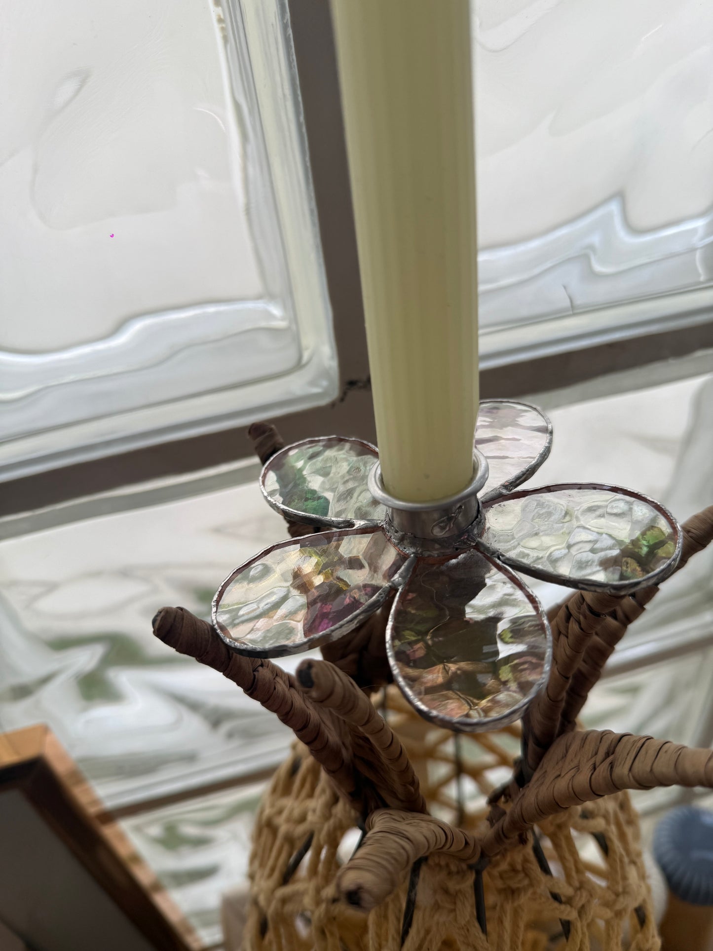 Bougeoirs écaille multicolore