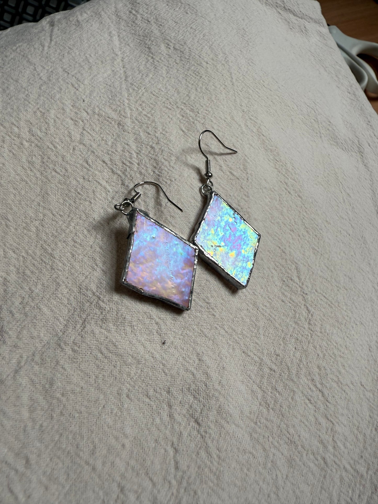 Boucle d’oreille rectangle