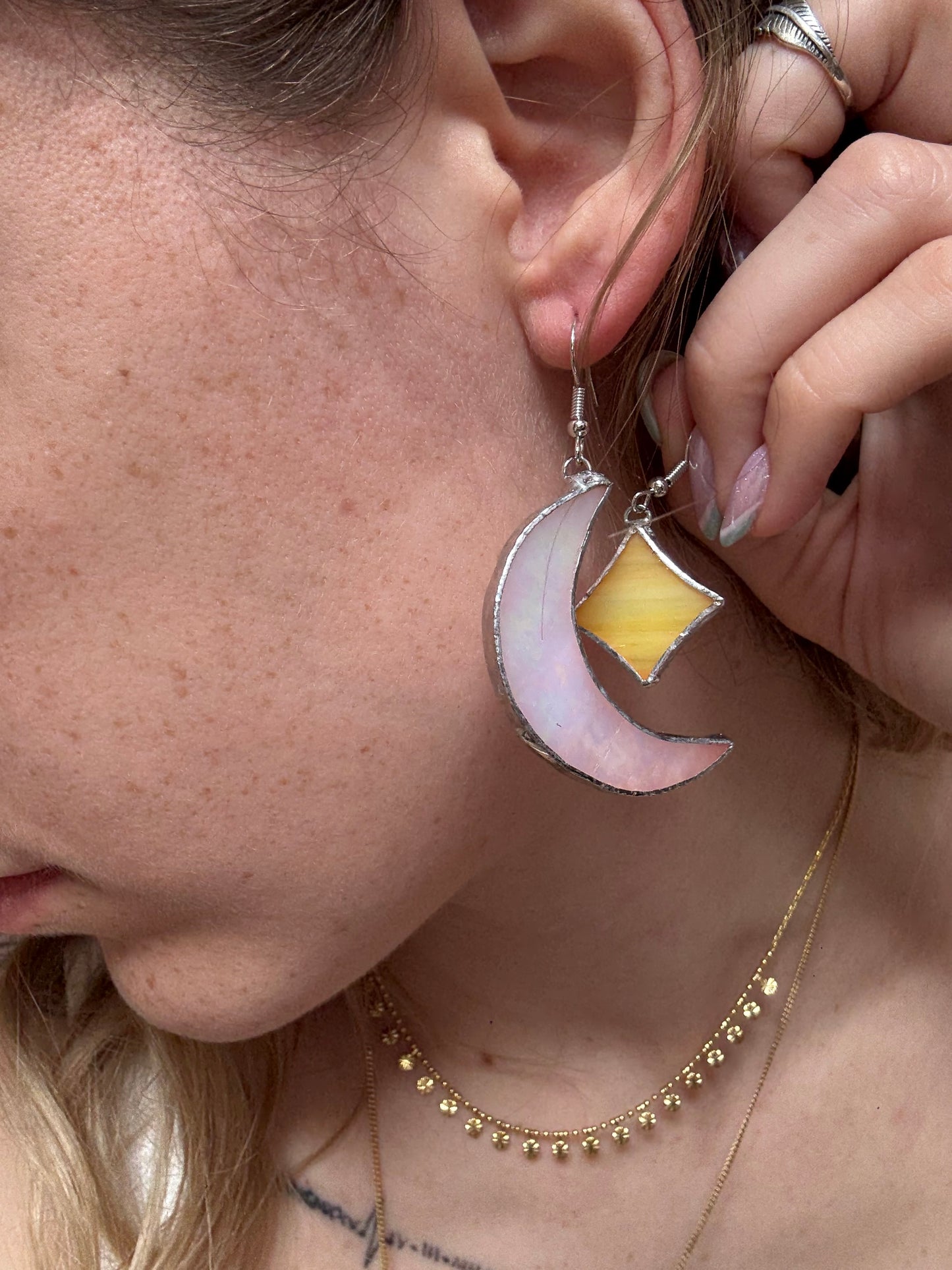 Boucle d’oreille Luna